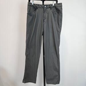 Mens Lululemon Performance Commission Chino Pants Gray Patch Pockets 32 x 30